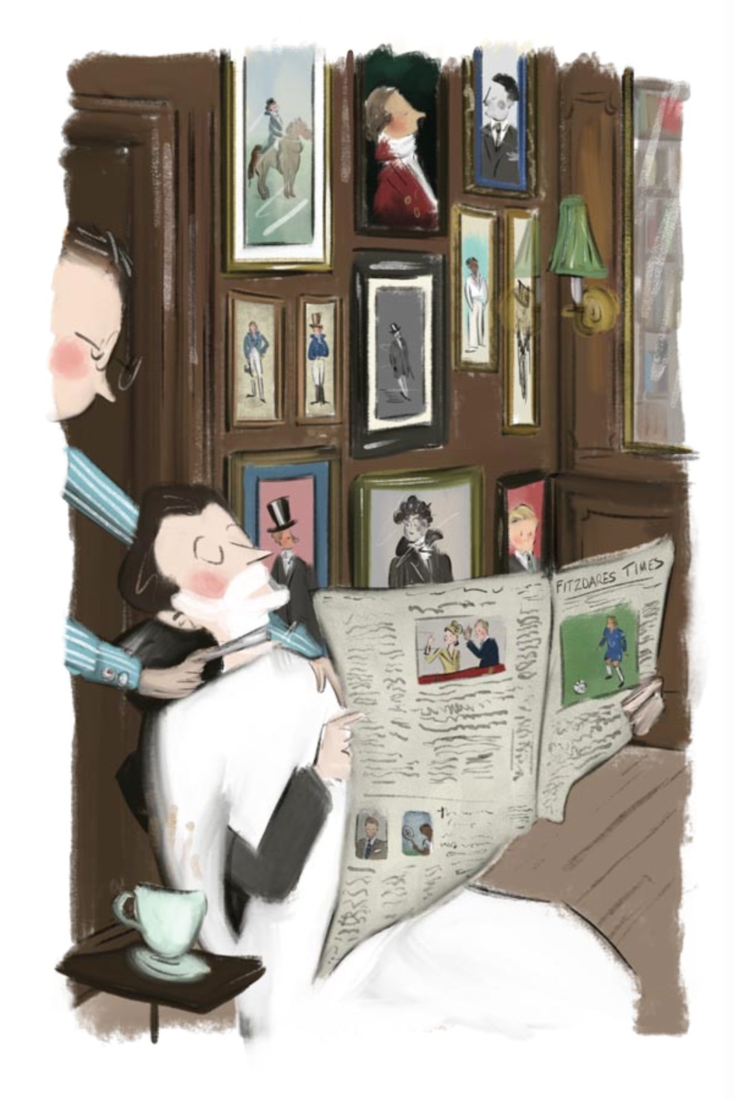 Mr Wolfe illustrated, morning